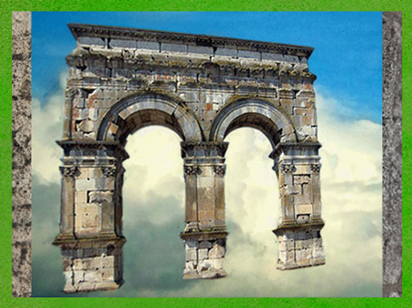 D'après l'Arc de Germanicus, début Ier siècle, Saintes, Charente-Maritime, France, Gaule Romaine. (Marsailly/Blogostelle)