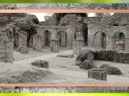 D'après les cryptoportiques antiques de Bavay, Bagacum, Ier - IIIe siècle apjc, Nord, France, Gaule Romaine. (Marsailly/Blogostelle)