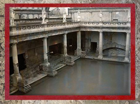 D'après les thermes antiques de Bath, Ier-IVe siècle, Charente Maritime, France, Gaule Romaine. (Marsailly/Blogostelle)