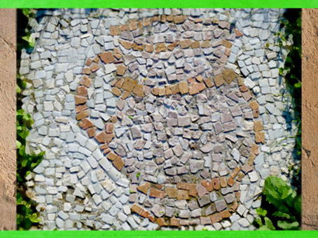 D'après une mosaïque, Thermes de Barzan, vers IIe siècle apjc, Charente-Maritime, France, Gaule Romaine. (Marsailly/Blogostelle)