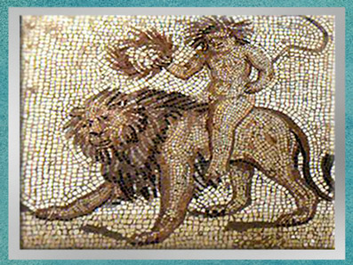 D'après l'Eté, mosaïque Saint-Romain-en-Gal, IIIe siècle apjc, Vienne, Rhône-Alpes, Gaule Romaine. (Marsailly/Blogostelle)