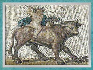 D'après le Printemps, mosaïque Saint-Romain-en-Gal, IIIe siècle apjc, Vienne, Rhône-Alpes, Gaule Romaine. (Marsailly/Blogostelle)