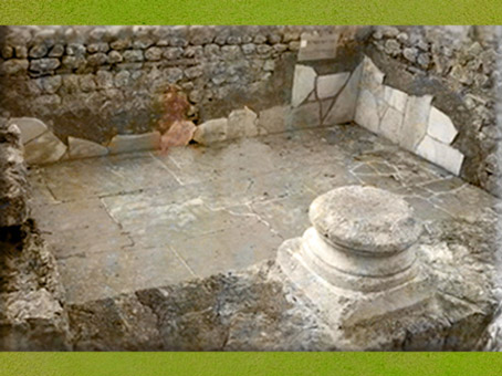 D'après la villa Montmaurin, frigidarium, Midi-Pyrénées, IVe siècle apjc, Gaule Romaine. (Marsailly/Blogostelle)