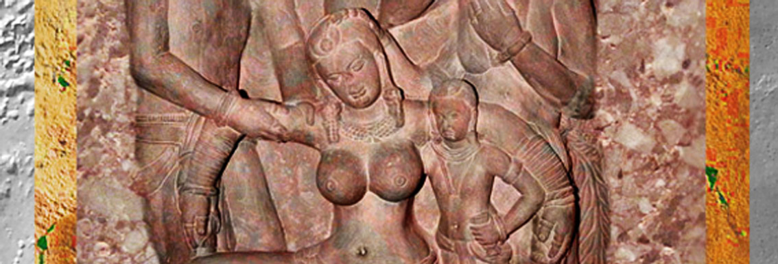 D'après une gracieuse jeune femme et sa servante, dynastie Kushana, image de une. (Marsailly/Blogostelle)