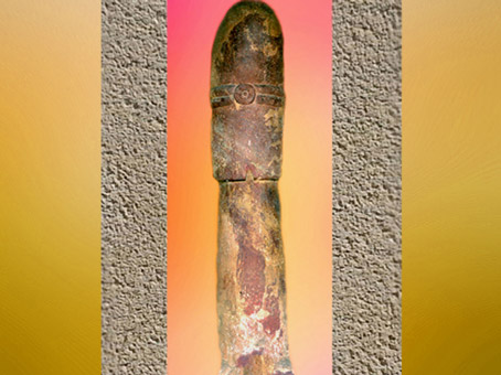 D'après le Linga, symbole de Shiva (Çiva), dynastie Kushana, Ier- IIIe siècle, école de Mathura, Uttar Pradesh, Nord, Inde ancienne. (Marsailly/Blogostelle)