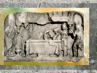 D'après Le Rêve de Maya, dynastie Kushâna, IIe siècle apjc, Inde du Nord. (Marsailly/Blogostelle)