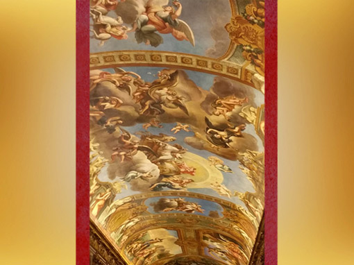 D'après la voûte de François Perrier, Galerie Dorée, Hôtel de Toulouse (Banque de France), Paris, France, XVIIIe siècle. (Marsailly/Blogostelle)