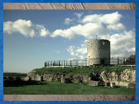 D'après le Fâ de Barzan, temple circulaire associé à des thermes antiques, IIe siècle apjc, Charente Maritime, France, Gaule Romaine. (Marsailly/Blogostelle)