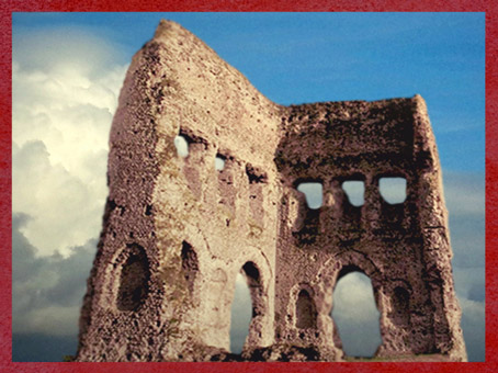 D’après le Fanum d'Autun dit Portique de Janus, Ier siècle, Bourgogne, France, Gaule Romaine. (Marsailly/Blogostelle)