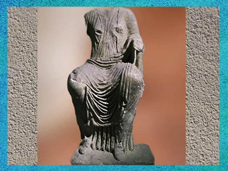 D'après une déesse fluviale, Ier siècle Dijon, Bourgogne, France, Gaule Romaine. (Marsailly/Blogostelle)