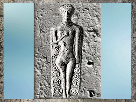 D'après une Vénus, figurine, dépôt funéraire, Ier siècle, Rennes, Bretagne, France, Gaule Romaine. (Marsailly/Blogostelle)