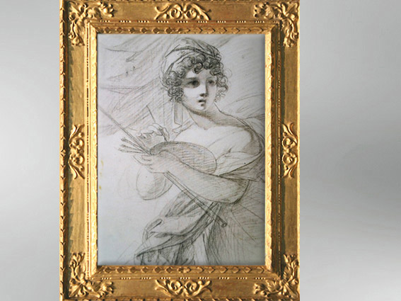 D'après un autoportrait de l'artiste, dessin, vers 1800, Élisabeth Louise Vigée Le Brun. (Marsailly/Blogostelle)