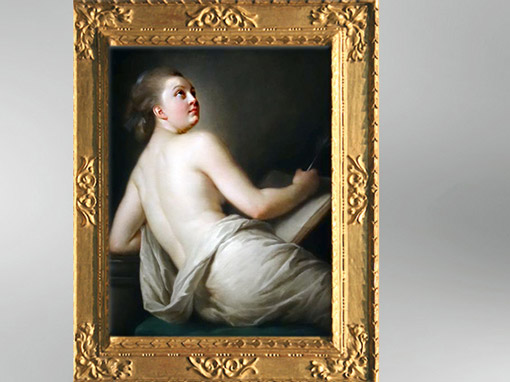 D'après une Allégorie de la Poésie, 1774, Élisabeth Louise Vigée Le Brun. (Marsailly/Blogostelle)