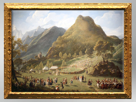 D'après La fête des bergers à Unspunnen, 1808-1809, Élisabeth Louise Vigée Le Brun. (Marsailly/Blogostelle)