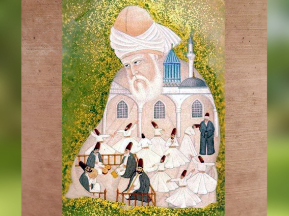 D'après le poète mystique Rûmî, miniature, 1419, Tabriz, Ghazal, Iran, art Musulman. (Marsailly/Blogostelle)