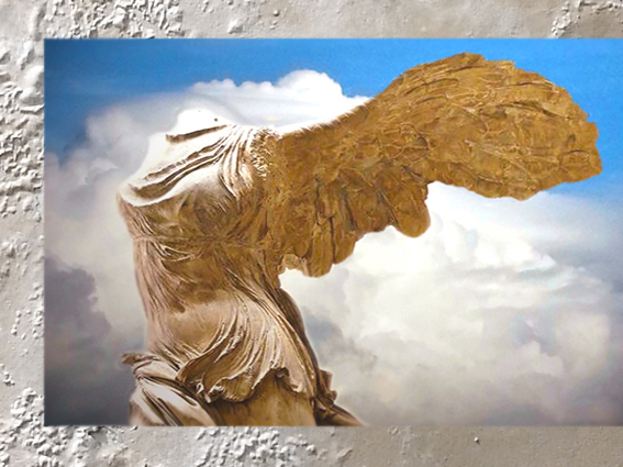 D'après la Victoire de Samothrace, marbre de Paros, vers 190 avjc, art Grec. (Marsailly/Blogostelle)