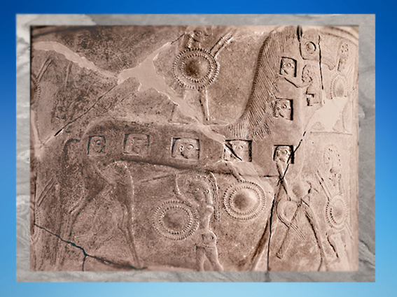 D'après le détail d'un vase, le Cheval de Troie, 670 avjc, art grec, Mykonos. (Marsailly/Blogostelle.)