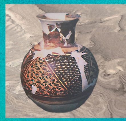 D'après une poterie peinte, style de Halaf, vers 5000-4000 ans avjc, Irak actuel, Mésopotamie néolithique. (Marsailly/Blogostelle)