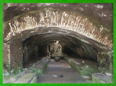 D'après l'un des sanctuaires souterrains de Mithra, mithraeum d’Ostie, Italie, Rome Antique. (Marsailly/Blogostelle)