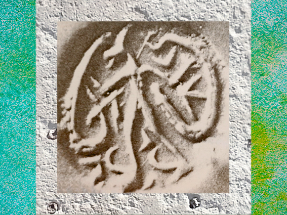 D'après le Maître des Animaux, cachet gravé, vers 3800 avjc, Luristan, butin de Suse, Iran actuel, néolithique, Orient ancien. (Marsailly/Blogostelle)