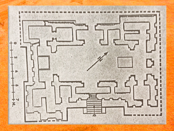 D'après le plan du temple d'Eridu, période d'Obeid, vers 4000 ans avjc, Irak actuel, Mésopotamie néolithique. (Marsailly/Blogostelle)