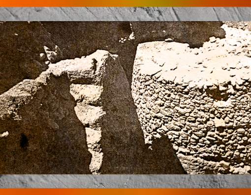 D'après des vestiges, tour de fortification, Jéricho, VIIIe millénaire avjc, Jordanie, Levant Néolithique. (Marsailly/Blogostelle)