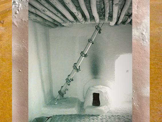 D'après une maison, Çatal Hüyük , Anatolie, Turquie, Levant néolithique. (Marsailly/Blogostelle)