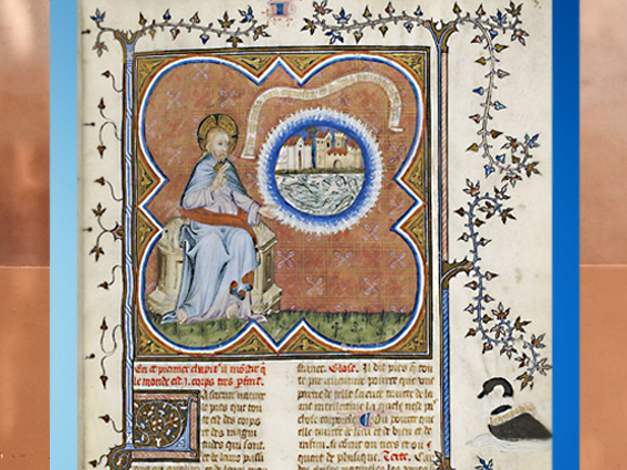D'après Du Ciel et du Monde, Traité de la Sphère, d'Aristote, manuscrit traduit par Nicole Oresme, 1400-1420, France, XVe siècle. (Marsailly/Blogostelle)