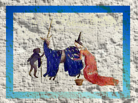 D'après le Sens de l'Elégance, Licorne habillée par une Dame, art médiéval. (Marsailly/Blogostelle)