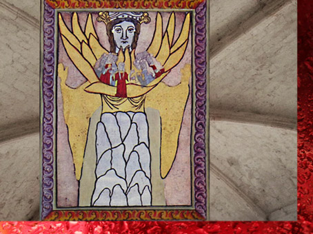 D'après une Vision Mystique, Scivias, 1151, Hildegarde de Bingen, XIIe siècle, époque médiévale. (Marsailly/Blogostelle)