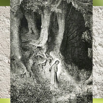 D'après Dante dans la Forêt, illustration de Gustave Doré, La Divine Comédie, XIXe siècle. (Marsailly/Blogostelle)