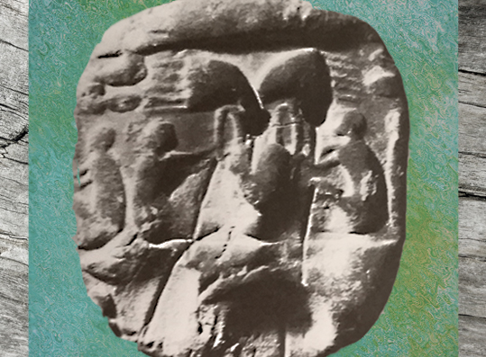 D'après une empreinte de sceau, travail des celleriers, terre crue, période d'Uruk, vers 3300 avjc, Irak actuel, Mésopotamie. (Marsailly/Blogostelle)