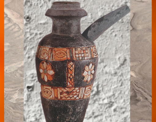 D'après un vase rituel, pierre calcaire et incrustations, Uruk, vers 3000 ans avjc, Irak actuel, Mésopotamie. (Marsailly/Blogostelle)