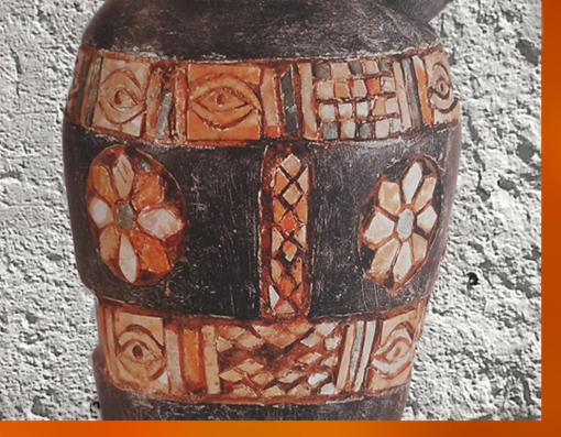 D'après un vase rituel, pierre calcaire et incrustations, Uruk, vers 3000 ans avjc, détail, Mésopotamie. (Marsailly/Blogostelle)