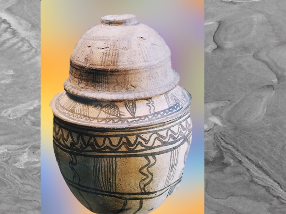 D’après une jarre, terre cuite peinte, trésor du Vase à la Cachette, Suse, milieu du IIIe millénaire avjc, pays d’Élam, Iran actuel, Orient ancien. (Marsailly/Blogostelle)
