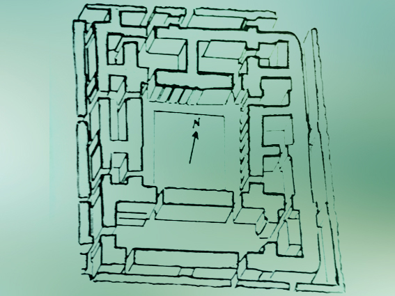 D’après l’enceinte sacré du Palais de Mari, vers 2600-2500 avjc, période des dynasties archaïques, Sumer  (époque dite aussi présargonique), Syrie actuelle, Mésopotamie. (Marsailly/Blogostelle)