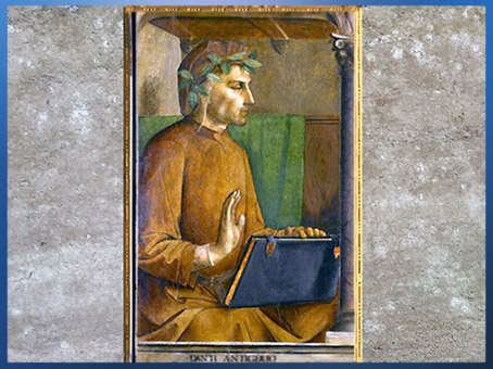 D'après Dante Alighieri, de Gand Juste, studiolo de Frédéric III de Montefeltro, XVe siècle, Renaissance. (Marsailly/Blogostelle)