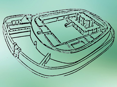 D’après le temple Ovale de Khafadje, ancienne Tutub, vers 2700 avjc, période des dynasties archaïques sumériennes, région de la Diyâlâ, Irak actuel, Mésopotamie. (Marsailly/Blogostelle)