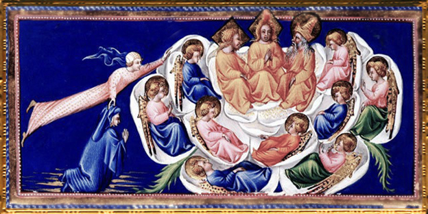D'après la Rose Céleste, le Paradis, Giovanni di Paolo, 1450 apjc, Toscane. (Marsailly/Blogostelle)