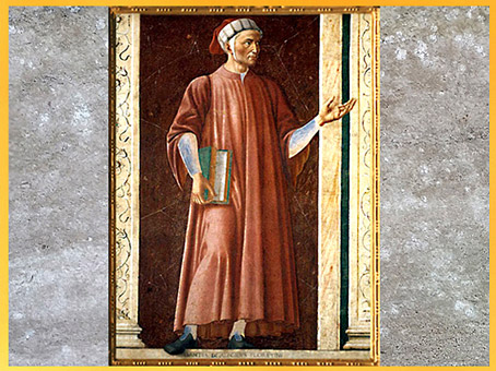 D'après Dante Alighieri, Andrea Del Castagno, 1450, les personnages illustres, Villa Carducci, XVe siècle, Renaissance. (Marsailly/Blogostelle)