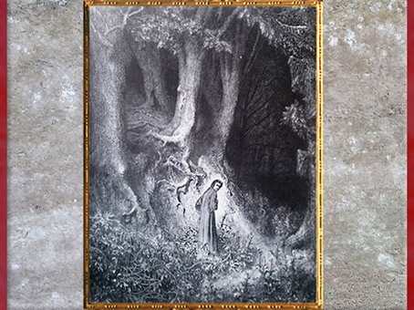 D'après Dante dans la forêt sombre, de Gustave Doré,1861, début de la Divine Comédie, XIXe siècle. (Marsailly/Blogostelle)