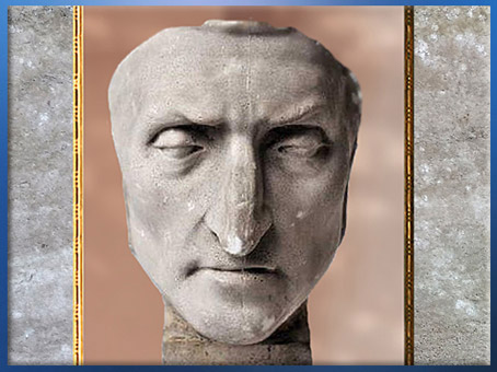 D'après un masque de Dante Alighieri, XIXe siècle, Rouen, musée Flaubert, France. (Marsailly/Blogostelle)