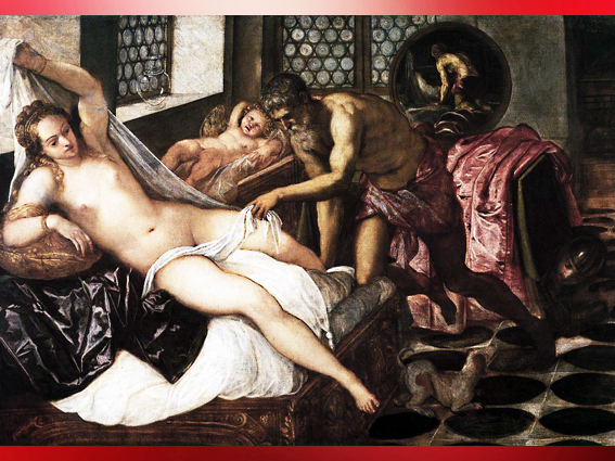 D'après Mars et Vénus piégés par Vulcain, le Tintoret, 1551 apjc, Renaissance italienne. (Marsailly/Blogostelle)