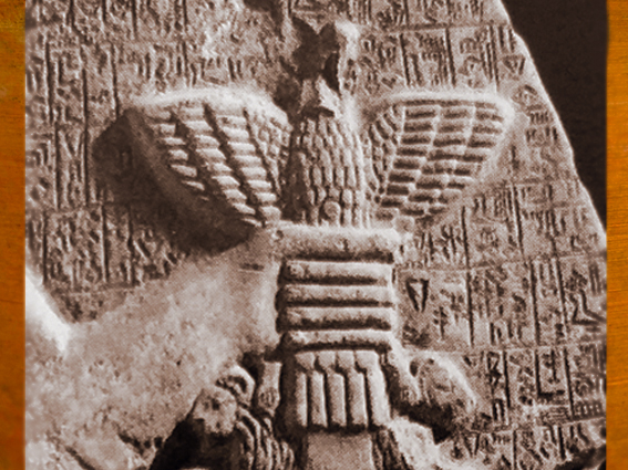 D'après l'Aigle de Ningirsu, Im-dugud, détail, stèle d'Eannatum, roi de Lagash, vers 2450 avjc, dynasties archaïques sumériennes, Girsu-Tello, Irak actuel, Mésopotamie. (Marsailly/Blogostelle)D'après l'Aigle de Ningirsu, Im-dugud, détail, stèle d'Eannatum, roi de Lagash, vers 2450 avjc, dynasties archaïques sumériennes, Girsu-Tello, Irak actuel, Mésopotamie. (Marsailly/Blogostelle)