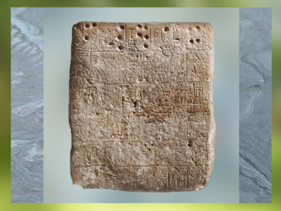 D'après un bas-relief dit la Figure aux Plumes, vers 2700 avjc, Girsu-Tello, période des dynasties archaïques sumériennes, Irak actuel, Mésopotamie. (Marsailly/Blogostelle)