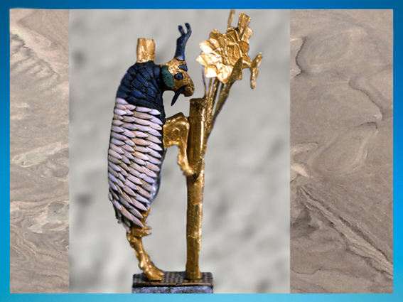 D’après le Grand Bouquetin d’Ur, tombes royales d'Ur, vers 2600-2500 avjc, période des dynasties archaïques sumériennes, Ur, actuel Irak, Mésopotamie. (Marsailly/Blogostelle)