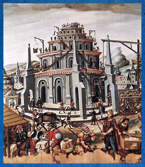 D'après la Tour de Babel, maître allemand inconnu, XVIe siècle apjc, Nuremberg, Allemagne, Renaissance. (Marsailly/Blogostelle)