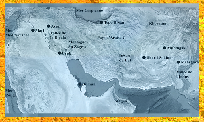 D'après une carte, de Mari en Mésopotamie à la Vallée de l'Indus... (Marsailly/Blogostelle)