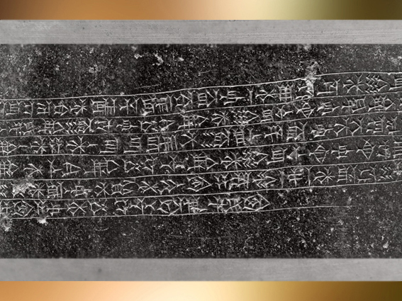 D'après une inscription akkadienne, statue de Manishtusu, roi d’Akkad, diorite, 2270-2250 avjc, époque d'Agadé, butin de Suse, Mésopotamie. (Marsailly/Blogostelle)
