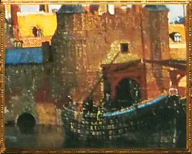 D'après La Vue de Delft, détail, Johannes Vermeer, 1660-1661, IVM, peinture hollandaise. (Marsailly/Blogostelle)